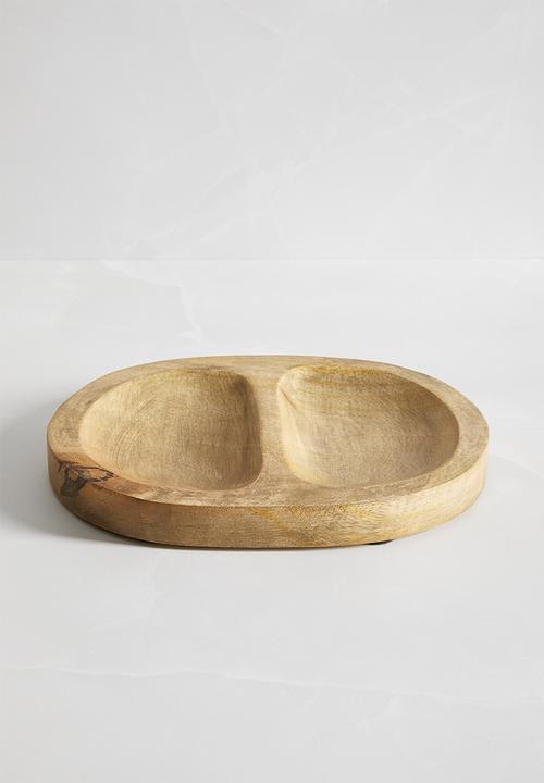 Mango wood trinket tray - natural