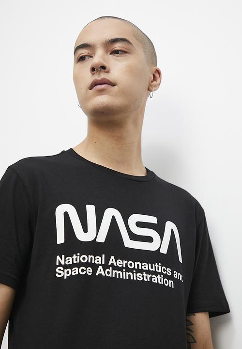 Superbalist - Nasa logo graphic crew neck tee - black