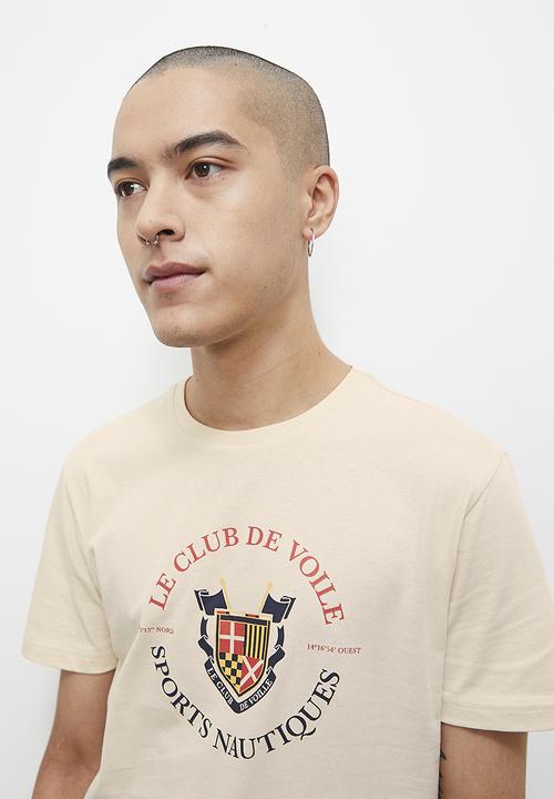 Superbalist - Club de voile graphic crew neck tee - ecru