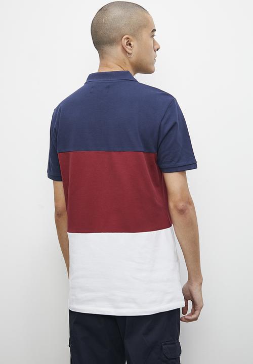 Superbalist - Luka colour block piquet golfer - multi