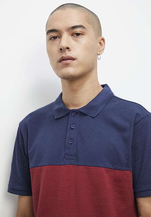Superbalist - Luka colour block piquet golfer - multi