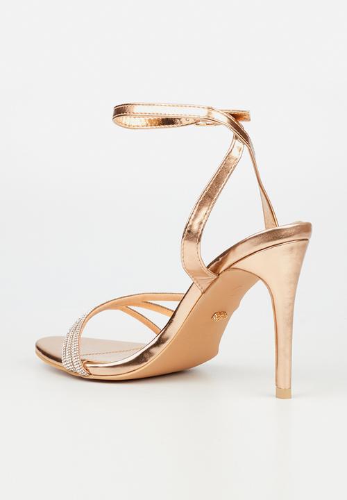 Miss Black - Jazz 10 stiletto heel - rose gold
