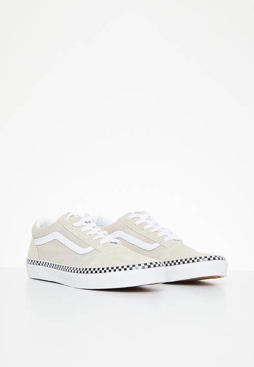 Vans - Jn old skool -  checkerboard foxing french oak