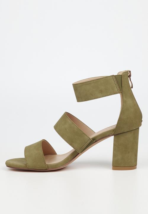 Butterfly Feet - Skyler 1 block heel - olive