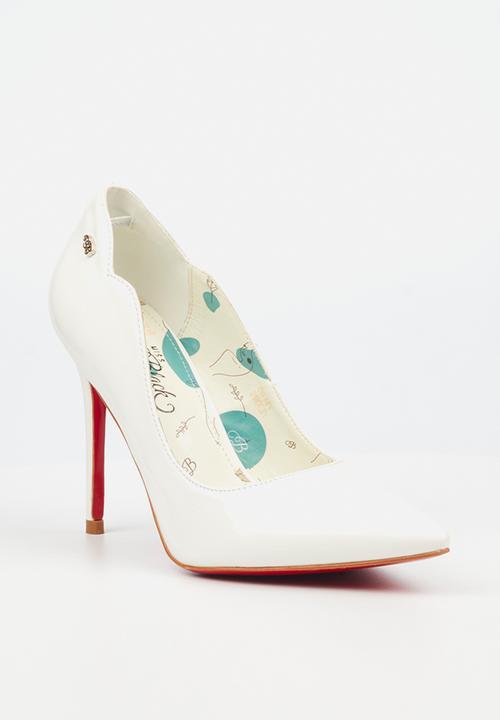 Miss Black - Lola 1 court heel - white