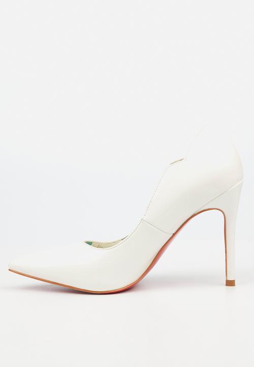 Miss Black - Lola 1 court heel - white