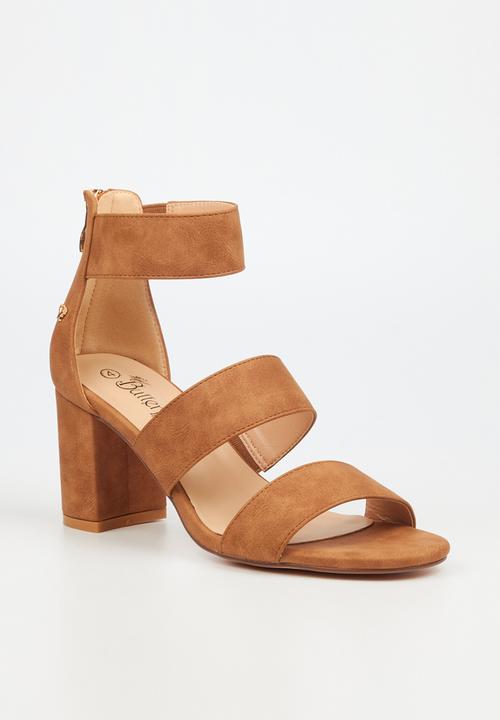 Butterfly Feet - Skyler 1 block heel -tan