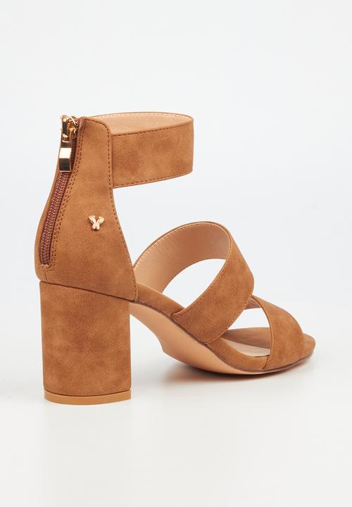 Butterfly Feet - Skyler 1 block heel -tan
