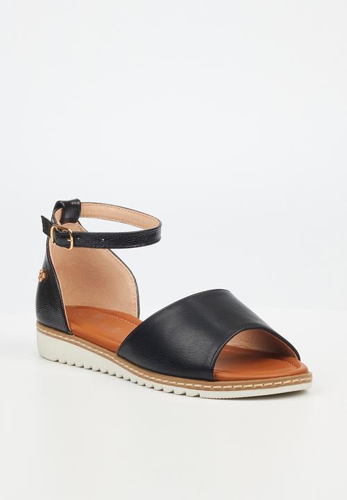 Butterfly Feet - Walnut 2 sandal - black