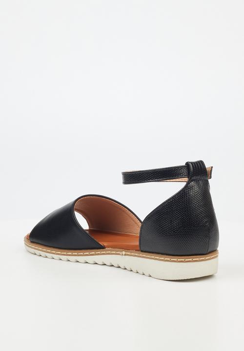 Butterfly Feet - Walnut 2 sandal - black