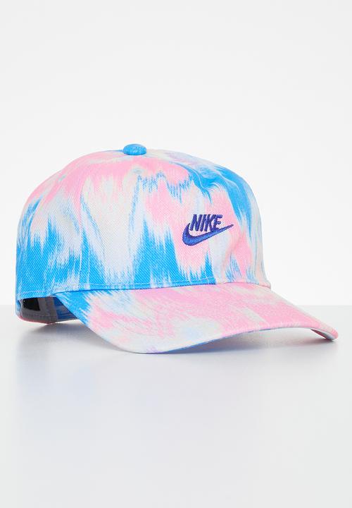 Nike - Nan printed hbr curve brim cap - ocean bliss