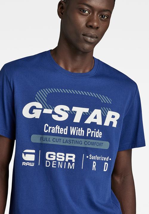 G-STAR - Old skool originals r t Compact jersey o - ballpen blue