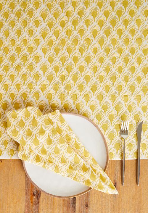 Sixth Floor - Ambar napkins set of 4 - yellow