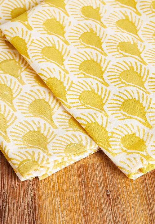 Sixth Floor - Ambar napkins set of 4 - yellow