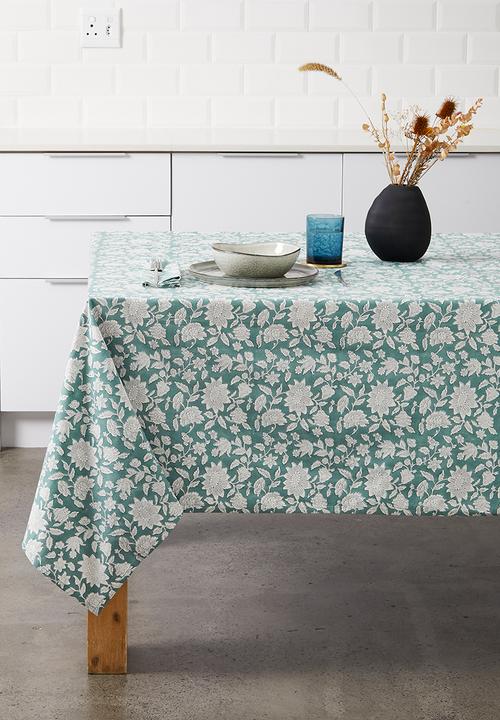 Sparrow table cloth - green