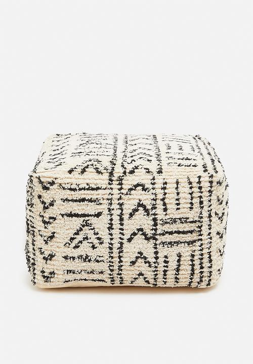 Sixth Floor - Ivy floor cushion - black