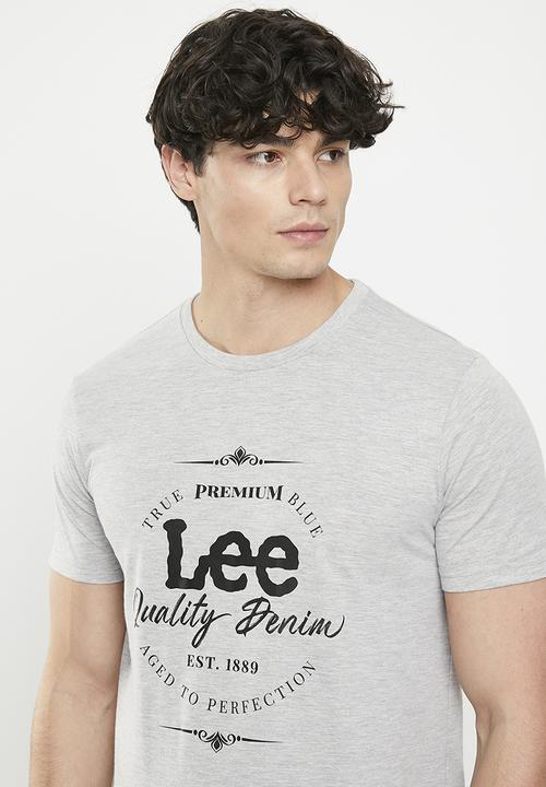 Lee  - Premium quality tee - grey melange