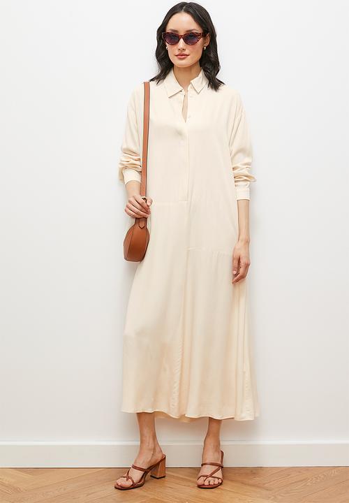edit - Soft utility shirt dress - natural
