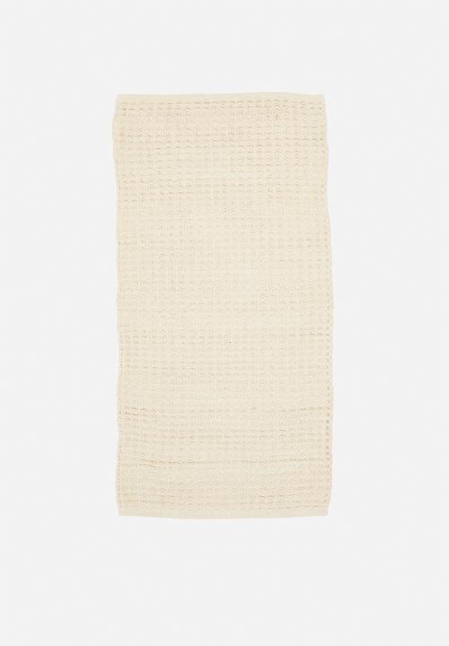 Sixth Floor - Cotton waffle bath runner - natural