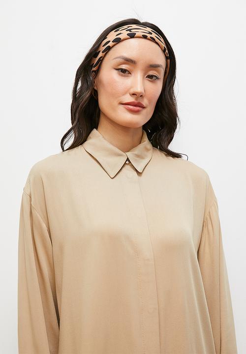 edit - Soft utility shirt dress - beige