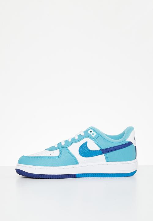 Nike - Nike force 1 lv8 2 - white/lt photo blue-deep royal blue
