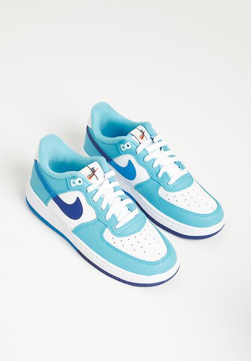 Nike - Nike force 1 lv8 2 - white/lt photo blue-deep royal blue