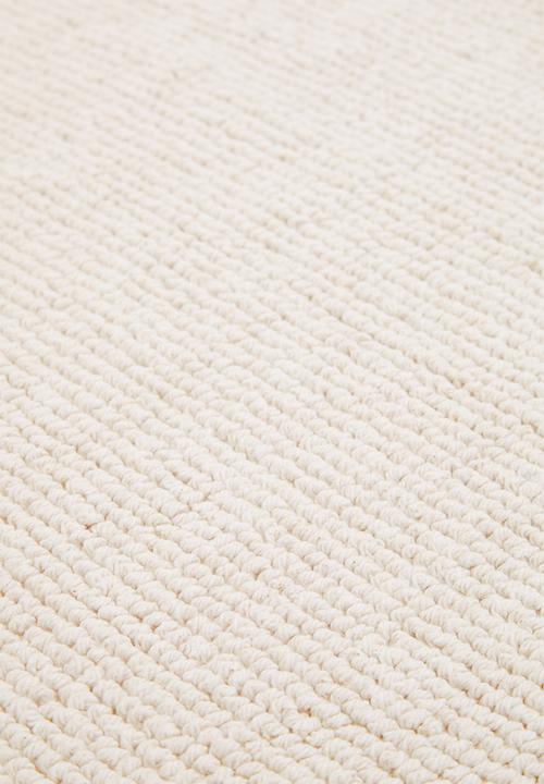 Sixth Floor - Plain cotton bath mat - white