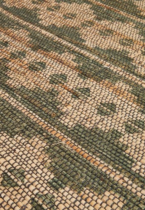 H&S - Naya jute & cotton runner - green