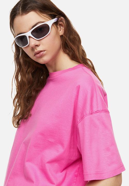 H&M - Oversized T-shirt - cerise 