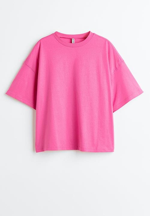 H&M - Oversized T-shirt - cerise 