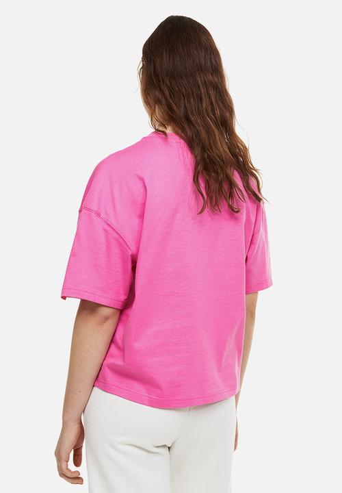 H&M - Oversized T-shirt - cerise 
