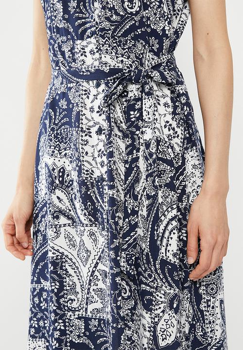 Vero Moda - Ebba anna short sleeve dress - navy