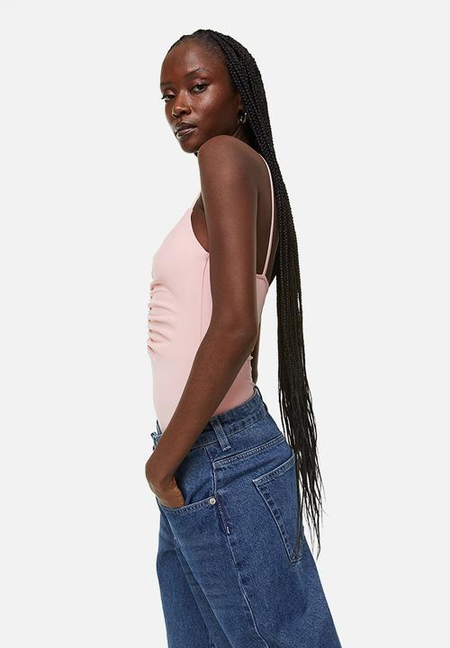 H&M - Gathered thong body - light pink