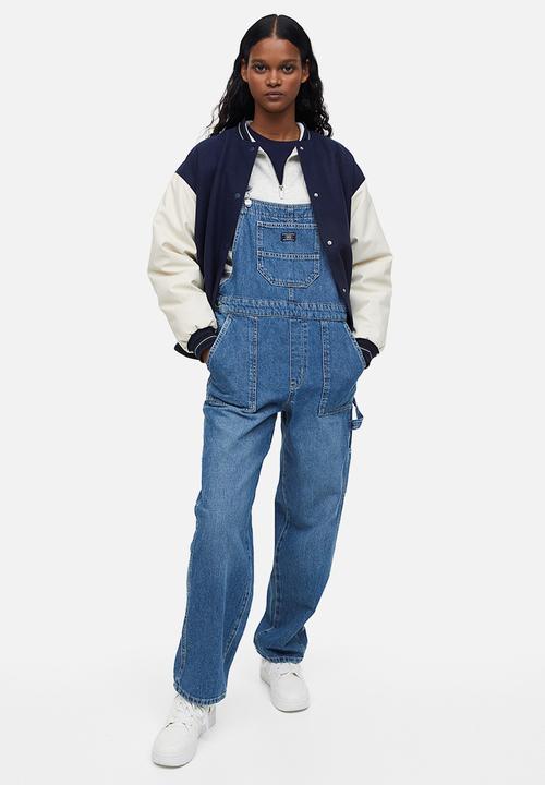 H&M - Baseball jacket - dark blue/block-coloured