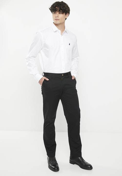POLO - Mens essential cotton chino - black 