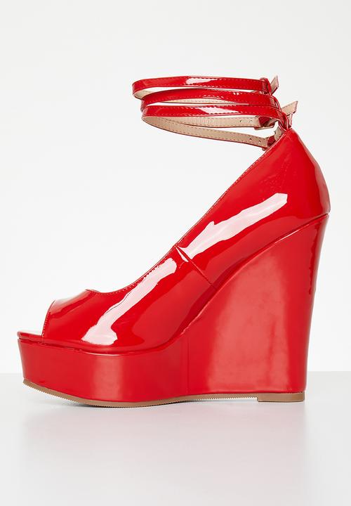 Rock & Co - Panama 4 wedge heel - red