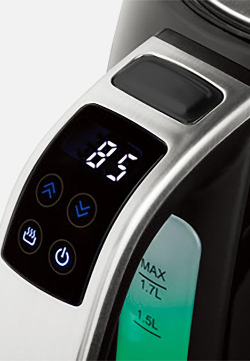 Swan - Bravo digital cordless kettle & 2 slice toaster - black