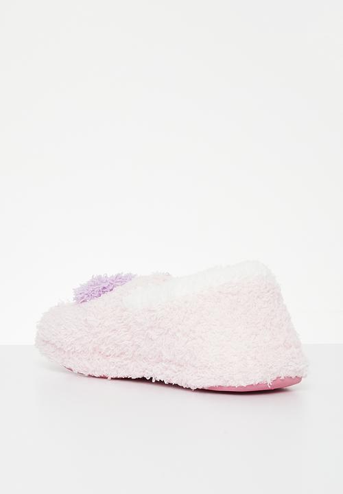 Superbalist - Closed toe heart slipper - purple & pink 