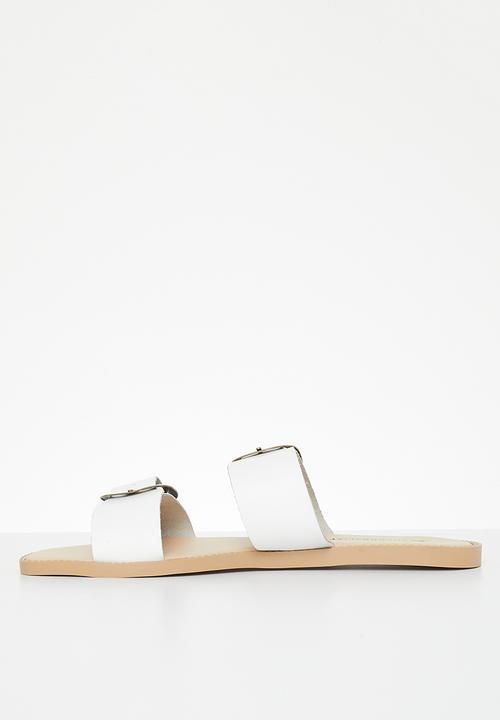 Superbalist - Nora buckle slide - white