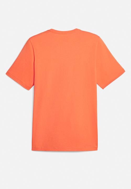 PUMA - Ess+ 2 col logo tee - peach 