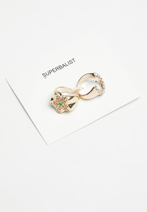 Superbalist - Nova ring set-gold