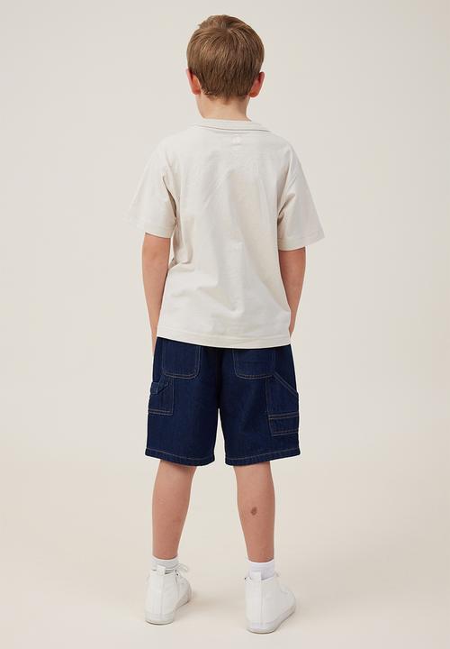 Cotton On - Balloon fit worker short - 90 s sorrento dark blue