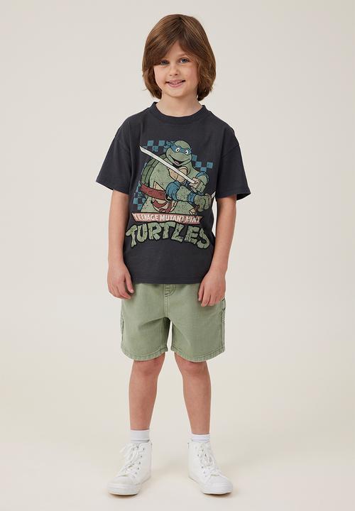 Cotton On - Balloon fit worker short - deep sage wash
