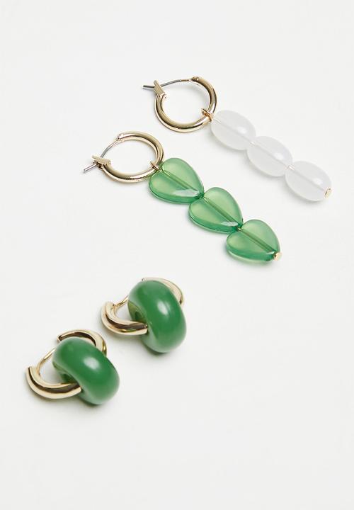 Superbalist - Norah earring set - green