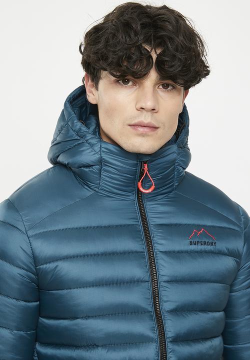 Superdry. - Code lwt sport padded jacket - blue bottle