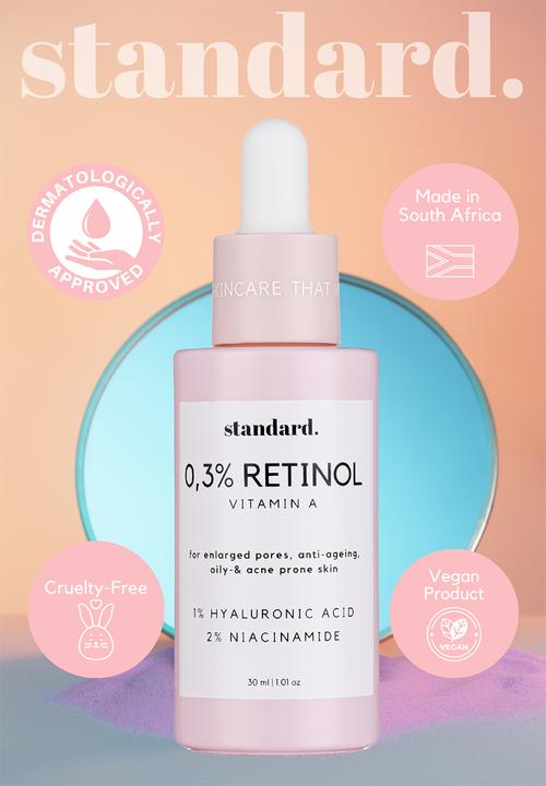 Standard Beauty - 0,3% Retinol Serum with Niacinamide & Hyaluronic Aicd 
