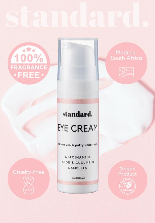 Standard Beauty - Brightening Eye Cream with Niacinamide, Aloe & Cucumber