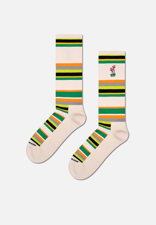 Happy Socks - Always grow crew sock - beige