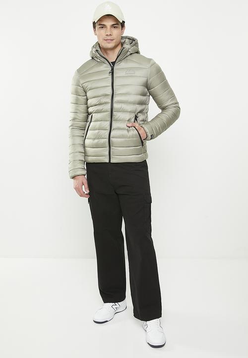 Superdry. - Code lwt sport padded jkt - stone dark grey