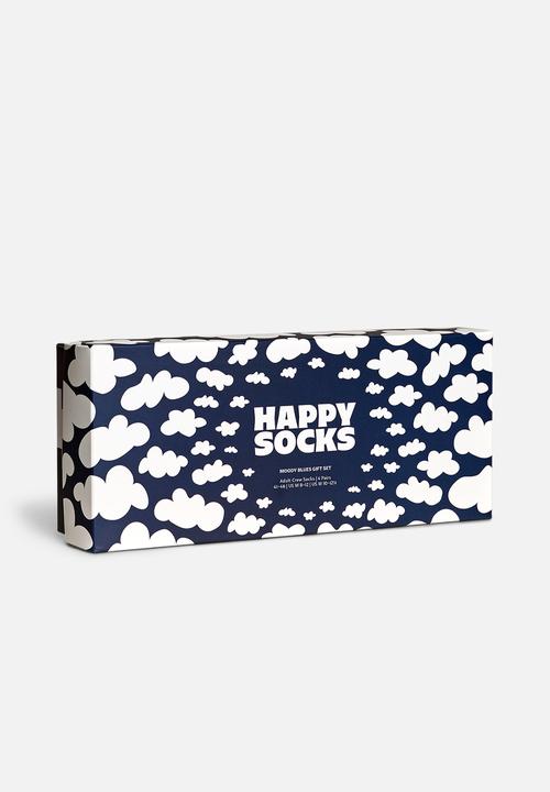 Happy Socks - 4-Pack moody blues socks gift set - navy